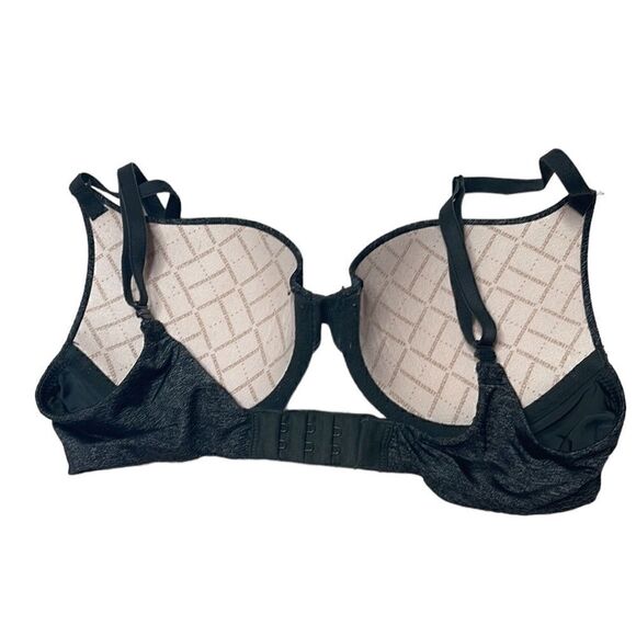Victoria Secret Padded Perfect Coverage Heathered Black Bra. Size 32B. - Picture 4 of 10